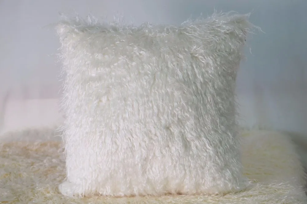 Funfurlala супер мягкие плюшевые подушки более белый меховой 45*45 см(18x18 дюймов) главная Декоративные Искусственного Меха Бросить Наволочка