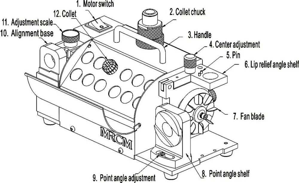MR-13A сверло точилка шлифовальный станок 100-130 угловая шлифовальная машина для 2-13 мм