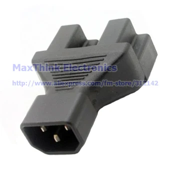 

IEC 320 C14 to 2 x Nema 5-15R Power Adapter, C14 to 2x US 3pin Female Adapte, IEC Male to US Female,PDU/UPS,5pcs , Free shipping
