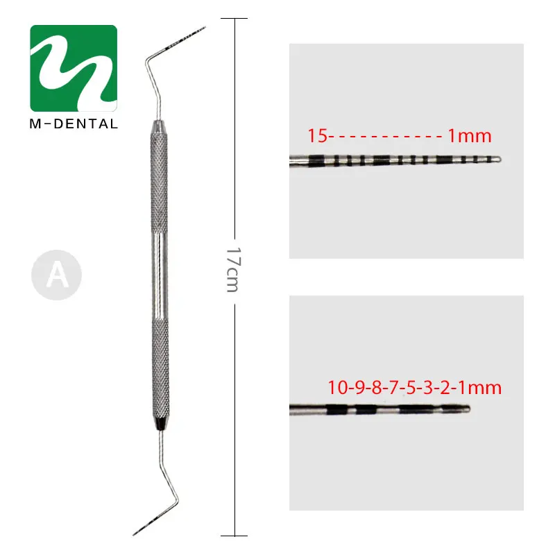1 шт. стоматологический пародонтальный Зонд из нержавеющей стали со скалером проводник инструмент Endodontic для стоматологического оборудования материал