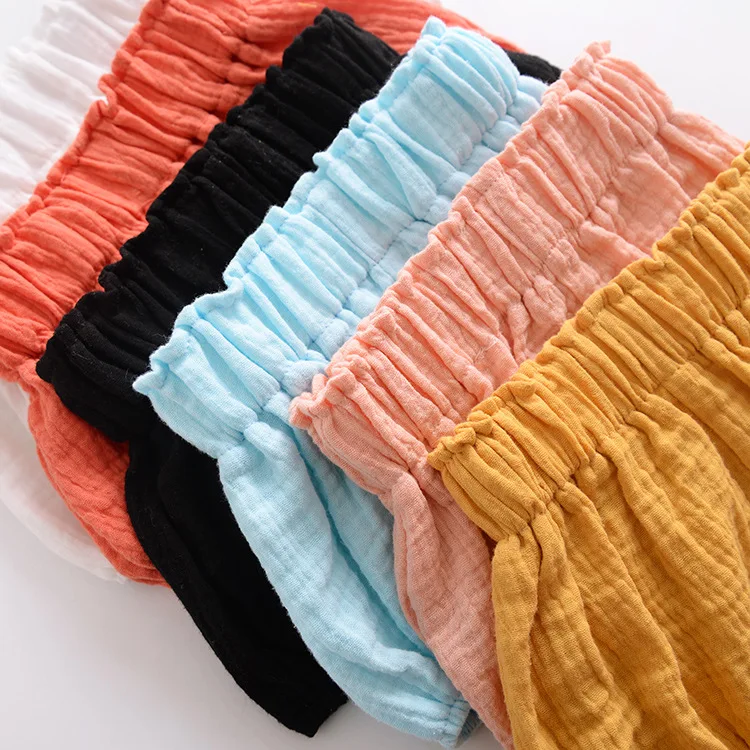 Honey Angle/летние короткие штаны для маленьких мальчиков и девочек, альпинистские штаны в полоску для младенцев Повседневная хлопковая детская одежда