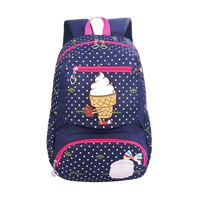 QB Ice cream Backpack Ice cream Prevails School Backpack for Teenage
