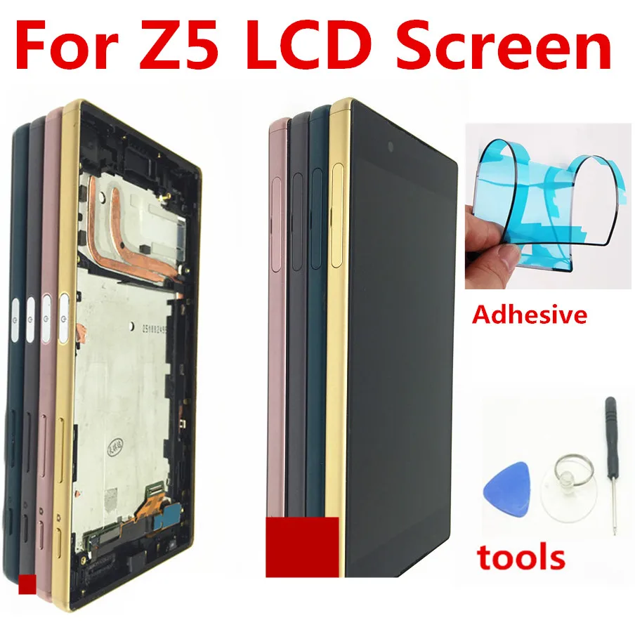 

For Sony Xperia Z5 E6633 E6683 LCD Display Touch Screen Digitizer Assembly with Frame Dual card 1920*1080 For 5.2" Sony Z5 LCD