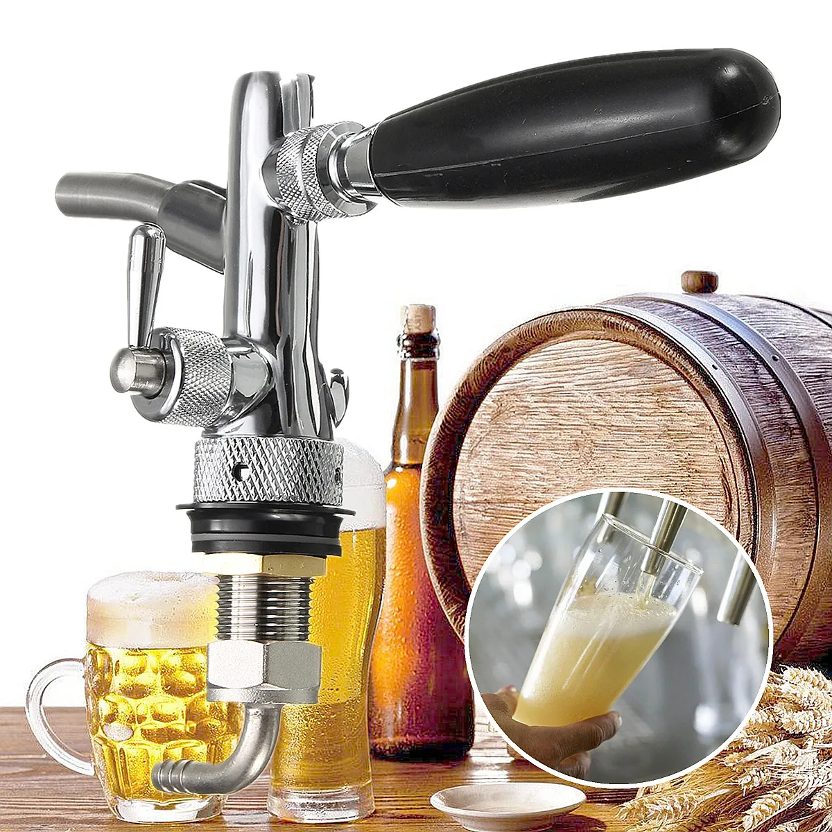 

Stainless Steel G5/8 Beer Faucet Adjustable Beer Heads Faucet Flow Control Switch Shank Keg Tap Dispenser