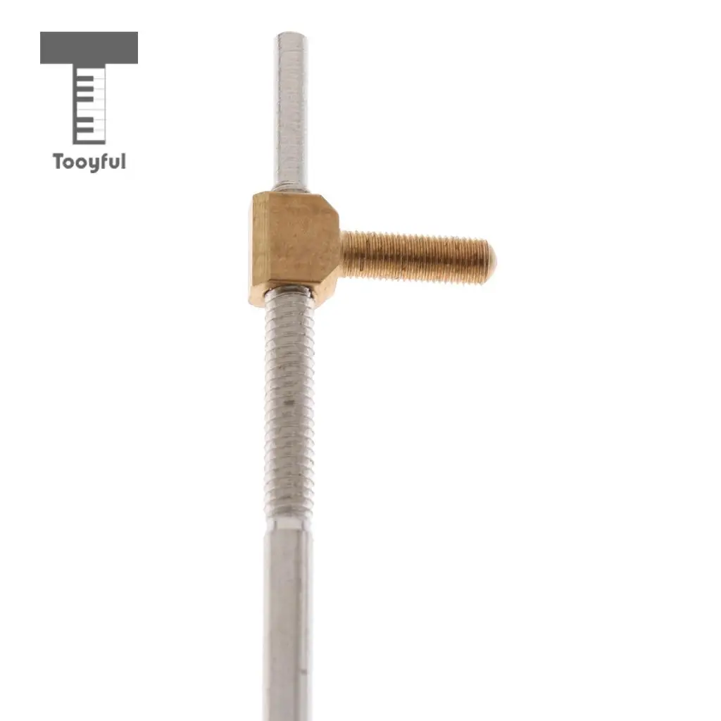 Tooyful Pack of 5 Exquiste Metal Cellos Bow Frog Mount Screws Luthier Tools 65mm/2.55inch