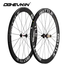 OG-EVKIN RW-003 Carbon Road Wheelset 50mm UD Weave 700C Bike Wheels Surface Carbon Wheels Road Bicycle Wheel 271-372 Hubs 2018 hot sale 700c carbon drum wheels bmx road bicycle wheel v brake aluminium road wheelset bicycle wheels