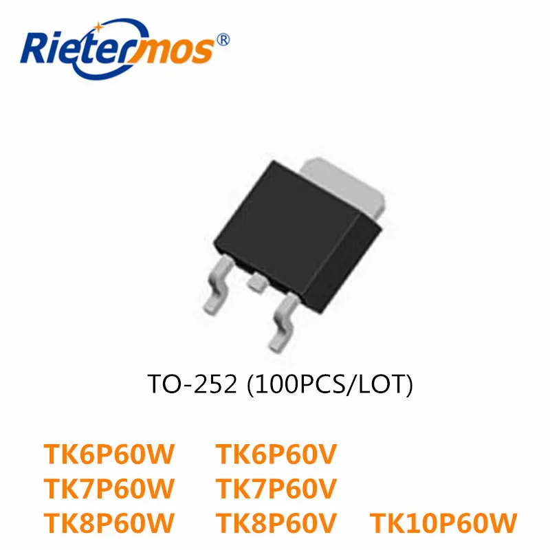 100 шт N-CHANNEL TK10P50W TK6P60W TK6P60V TK6P60 6P60W TK7P60W TK7P60V TK7P60 TK8P60W TK8P60V TK8P60 TK10P60W TK10P60 TO252 |