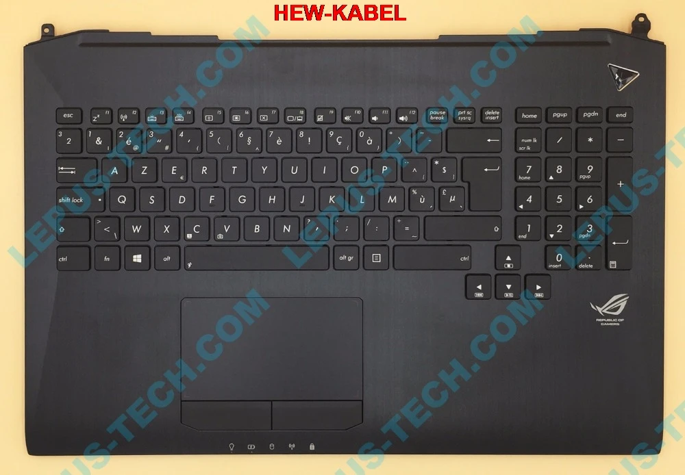 Клавиатура BE для ASUS G750 G750JH G750JM G750JS G750JW G750JX G750JZ с подсветкой верхний чехол Упор для рук Бельгийская Раскладка