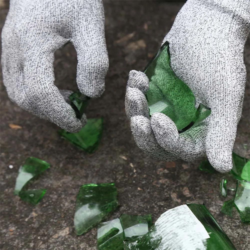 

1 double / cut-proof gloves EN388 5 working protective gloves wear-resistant safety gloves cut-proof gloves cutting resistance