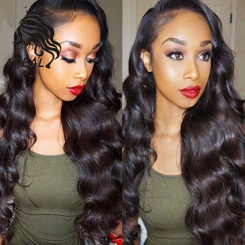 150Density Loose Deep Wave Full Lace Wigs Human Virgin Hair Peruvian
