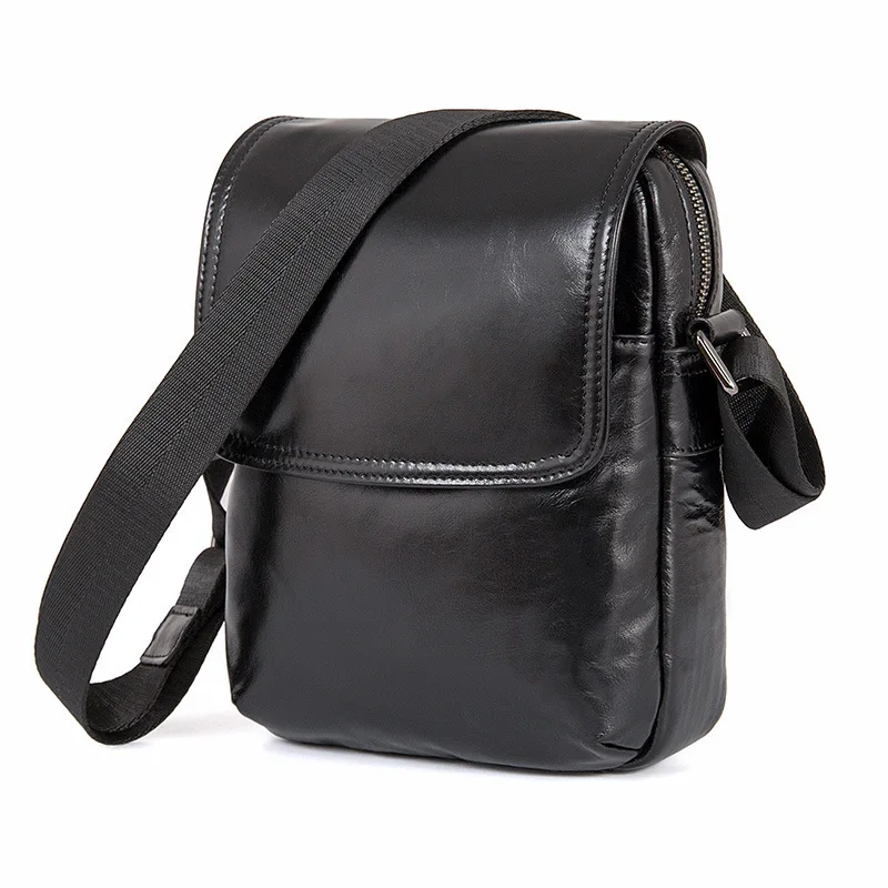 

Customize Man Affairs Single Shoulder Package Genuine Leather Vertical Plate Business Male Men Bag Card Holder Fashion 2018 New