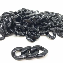 Novo 20 pçs/16x22mm acrílico ligações de corrente diy charme acessórios para fazer jóias # qe15
