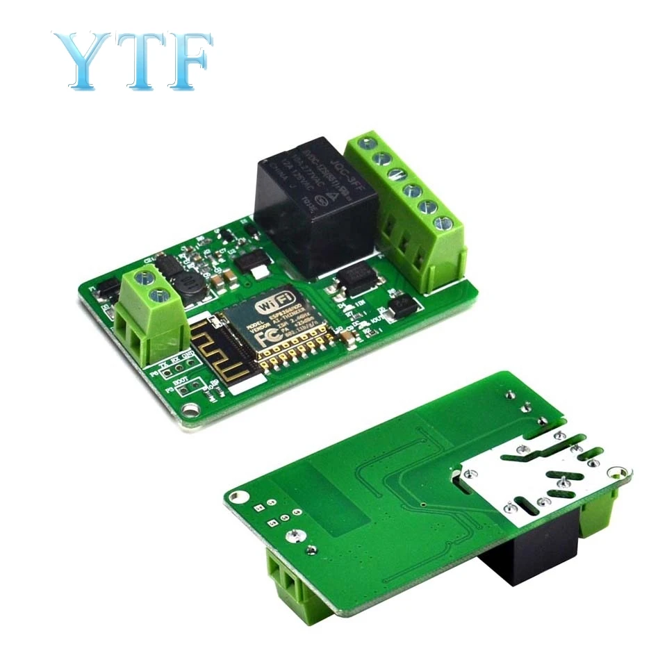 ESP8266 10A 220V Сетевой релейный wifi модуль вход DC 7V ~ 30V модули 65x40x20mm