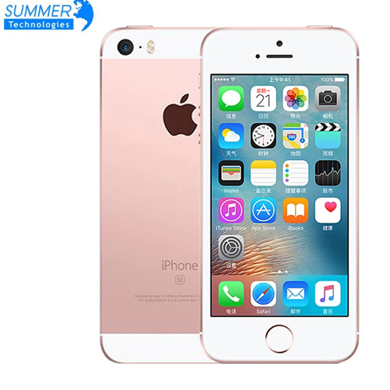 Fingerprint Apple iPhone SE Mobile Phones celular Original Unlocked Smartphone A9 Dual-core 4G LTE 2GB RAM 16/64GB ROM 4.0'' cellphones apple