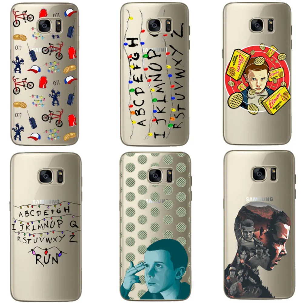 Странные Вещи Рождество огни Мягкие TPU чехол для телефона Samsung A3 A5 A7 J3 J5 J7 2016 S5 S6 s7edge