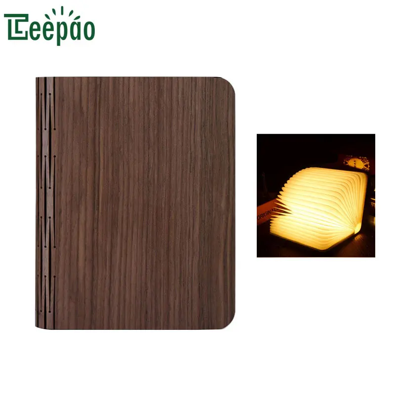 

Creative Foldable Page Folding LED Book Shape Night Light USB Rechargeable Lighting Lamp Portable Booklight Table Desk Book Lamp