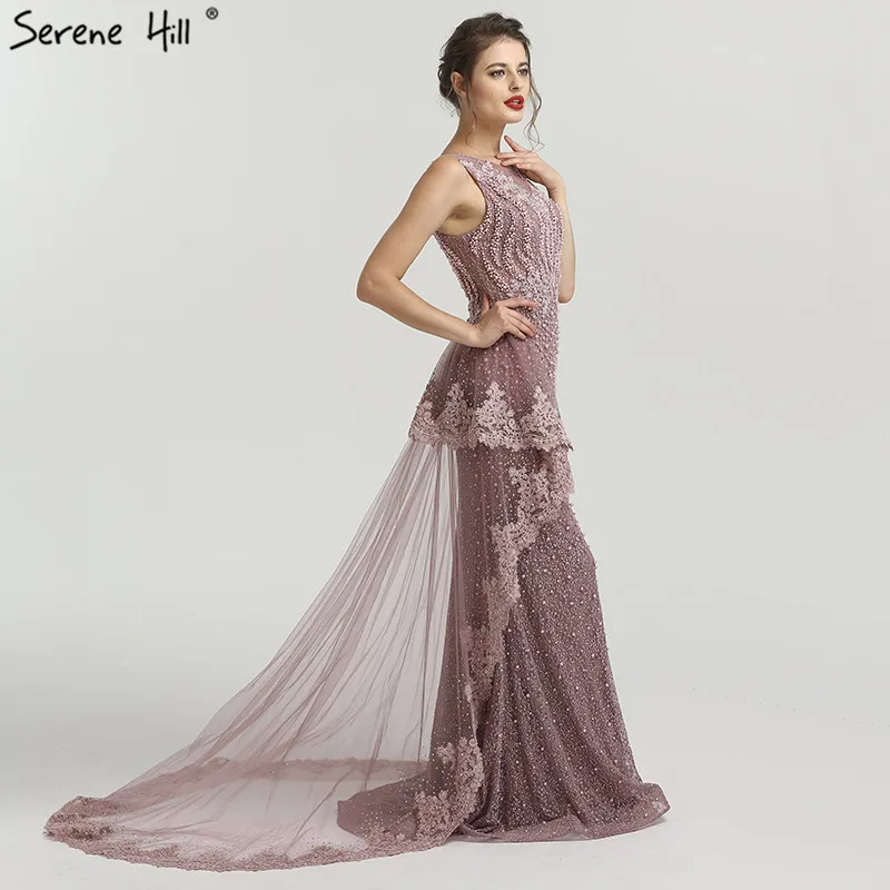 Длинное арабское турецкое платье-русалка, украшенное бусинами, официальное вечернее платье для выпускного вечера, элегантное платье-Кафтан Abiye, платья BLA6527