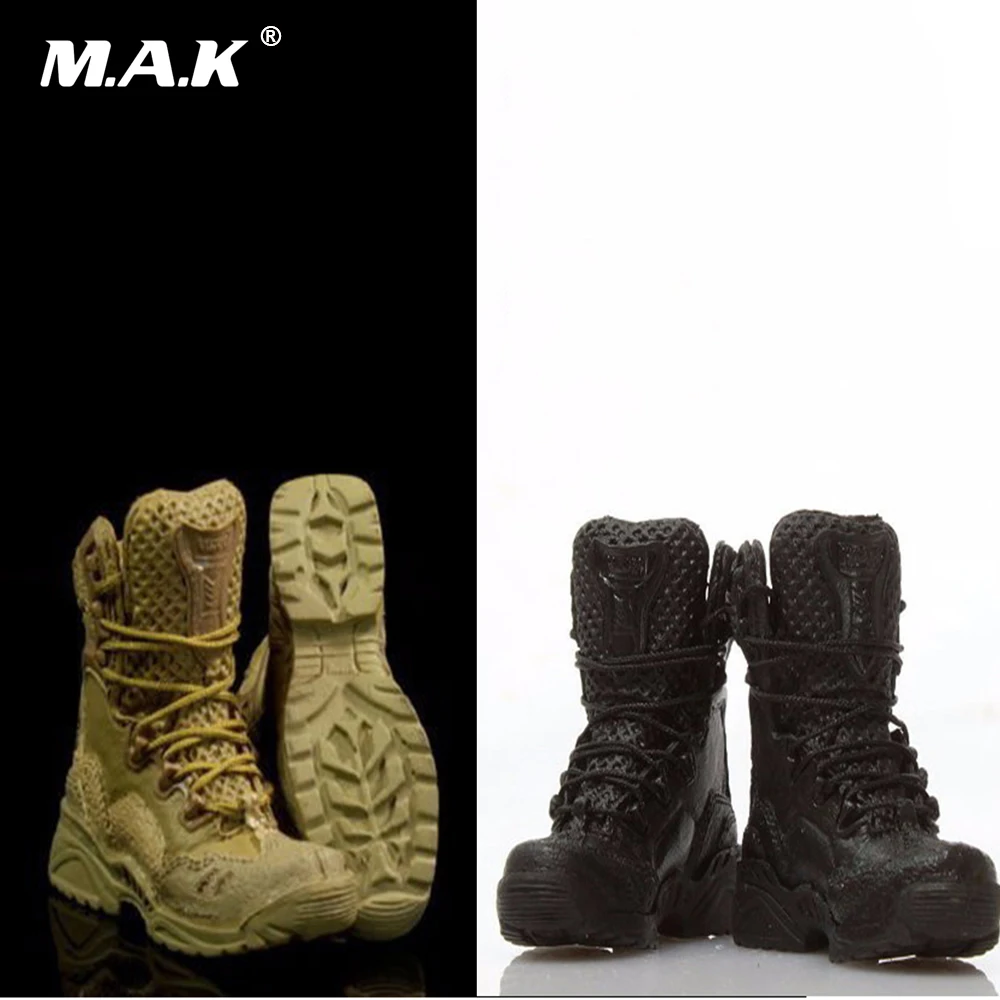 18XG023; коллекция 1/6 года; женские ботинки для альпинизма в военном стиле; кожаная обувь с высоким берцем; модель с полой подошвой для женщин 12 дюймов; аксессуары для подвижной фигуры