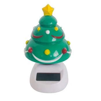 

Solar Powered Bobbling Christmas Tree Decorative Ornament Xmas Decoration