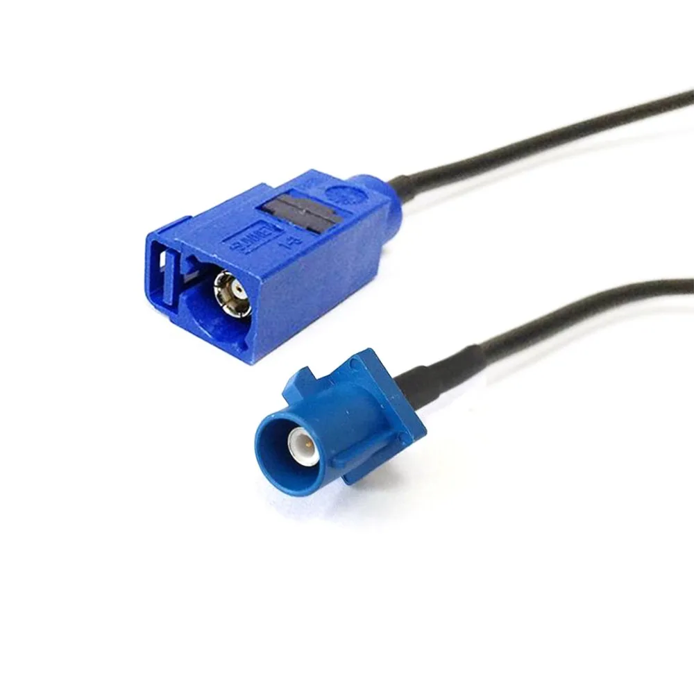 

New Fakra C male to Fakra C female blue connector pigtail cable RG174 15cm/30cm/50cm for GPS Navi wholesale price