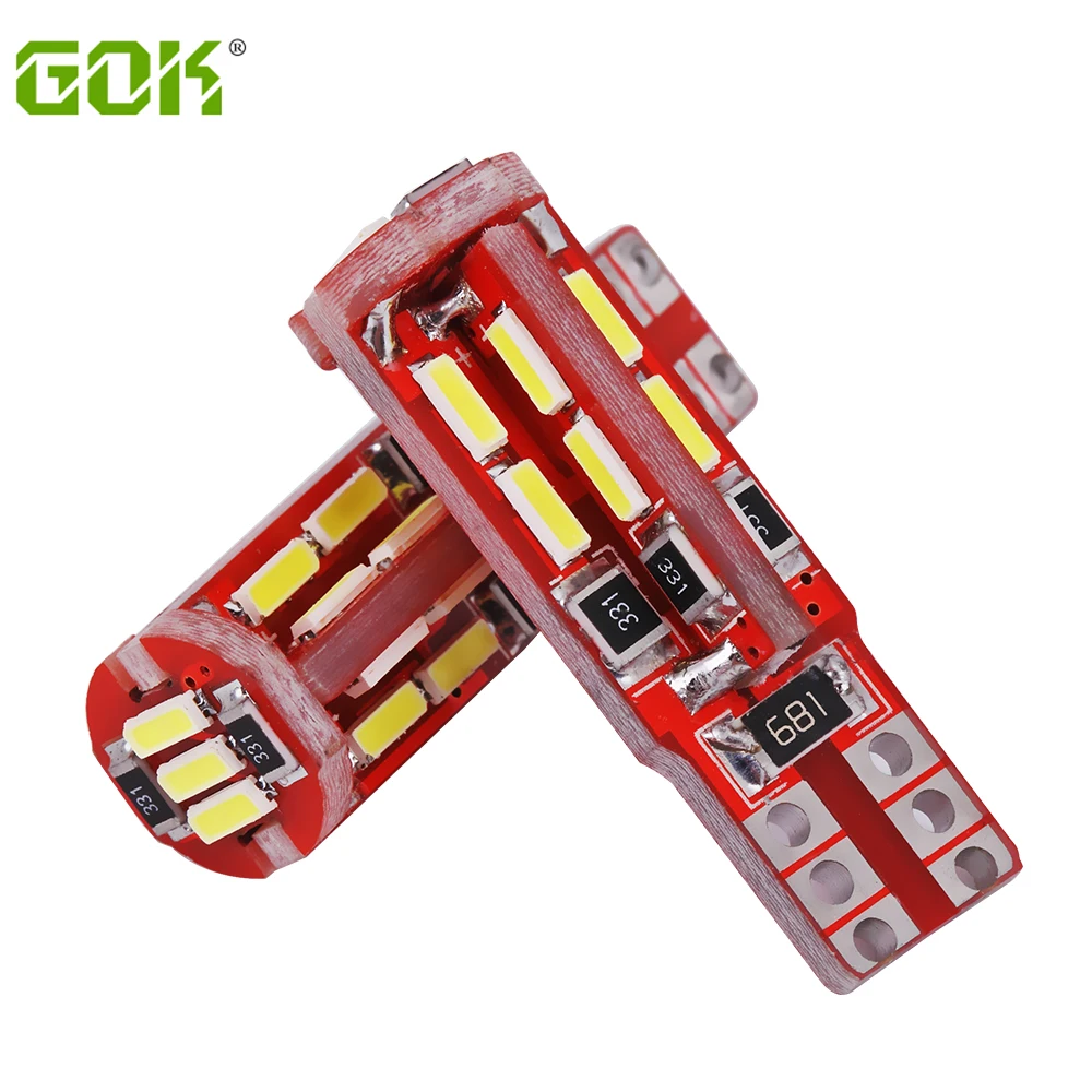 Новый 50 x T10 светодиодный canbus 19smd W5W 194 168 19 4014 SMDCar Interior Styling No Error DC12V лампа светильник