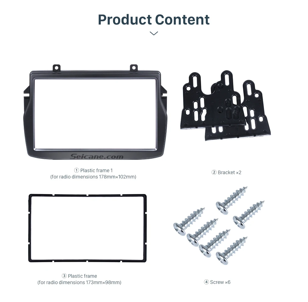 Seicane 2 Дин радио фасции Для Daewoo Royale русский/ЛАДА Веста стерео установка монтируется рамка панель установка