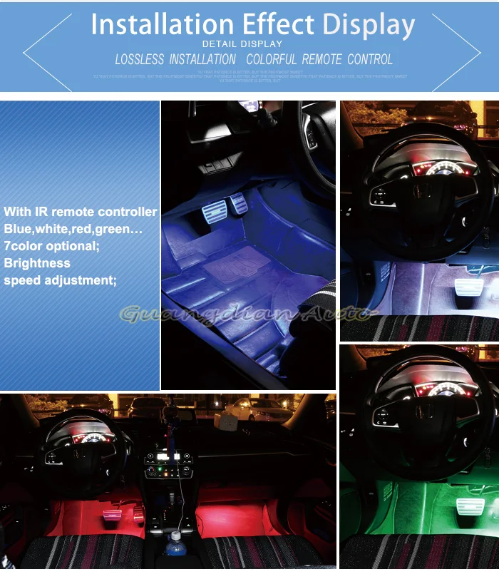 Tcart автомобиля светодиодный RGB атмосферу Подсветка салона для электронный контроллер дросселя для Honda Civic CRV fit accord аксессуары
