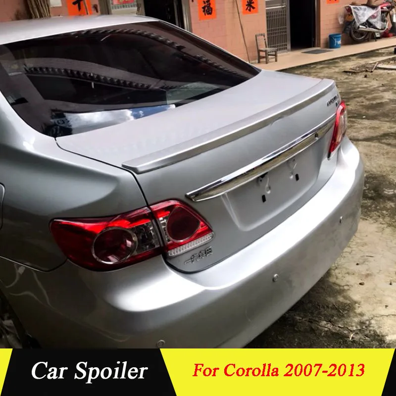 Для Toyota Corolla 2007-2013 Спойлер ABS пластиковый задний Багажник крыло задний спойлер для Toyota Corolla