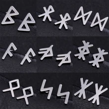 Dawapara runas carta simples moda brincos de aço inoxidável jóias metal unisex na moda brincos