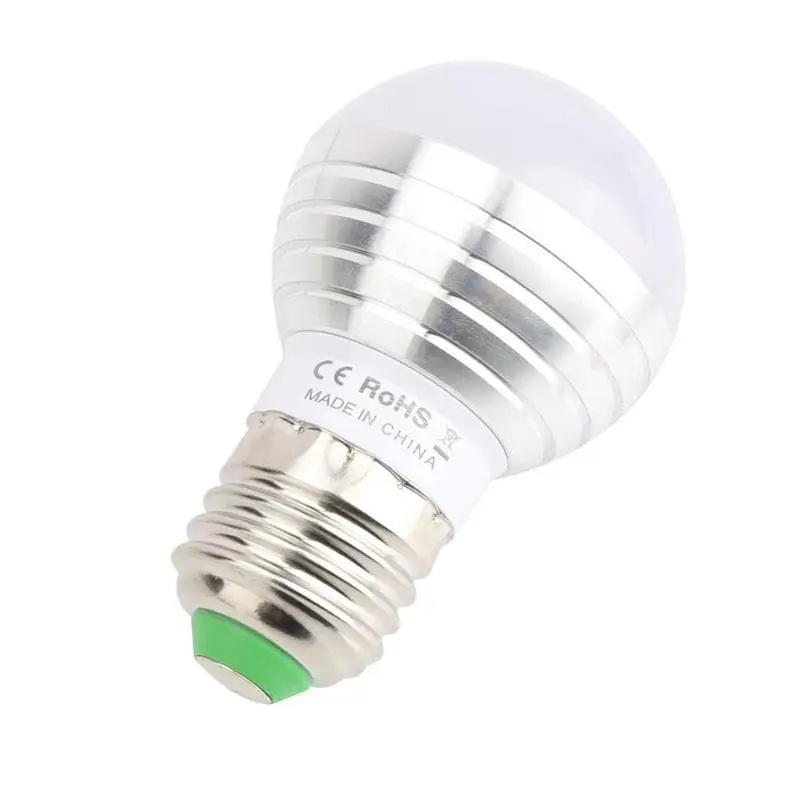 E27 16 цветов Изменение RGB Светодиодная лампа волшебный шар 85 265 в Светодиодный