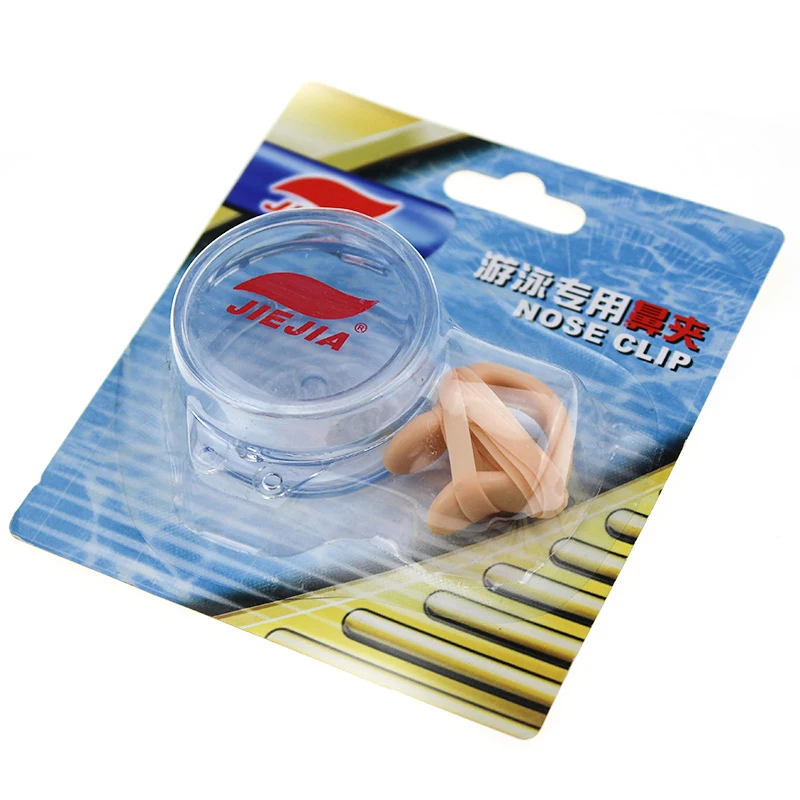 JIEJIA Silicone Nose Clip Nasal Clip For Swimming Diving Clips In The Nose Water Sports Swimming Accessories With Fixed Rope