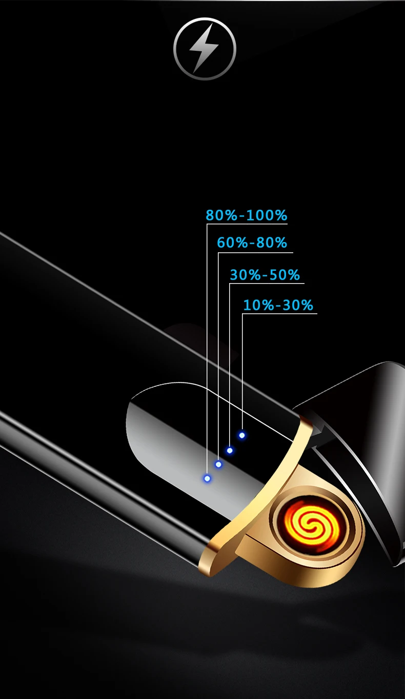 Новинка, ветрозащитная Бездымная электрическая зажигалка высокого качества, ультратонкая электрическая зажигалка с usb-зарядкой