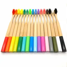 Экологичная бамбуковая зубная щетка из мягкого волокна биоразлагаемая щетка для зубов отбеливающая мягкая щетина уход за полостью рта 16 шт