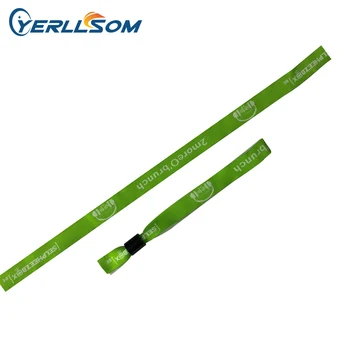 

YERLLSOM 300PCS 15*350mm hot selling woven design fabric wristbands bracelets for events YW19070501