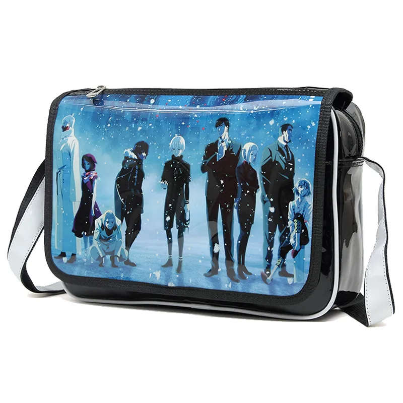 Anime Tokyo Ghouls Unisex Sling Pack Bags PU Cosplay Messenger Shoulder