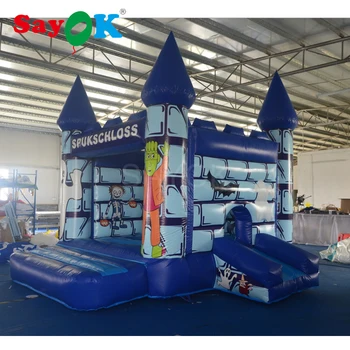 Best Inflatable Trampoline Halloween Inflatable Castle Bouncer Inflatable Bouncer Slide With Blower For Home/Playground/Rental