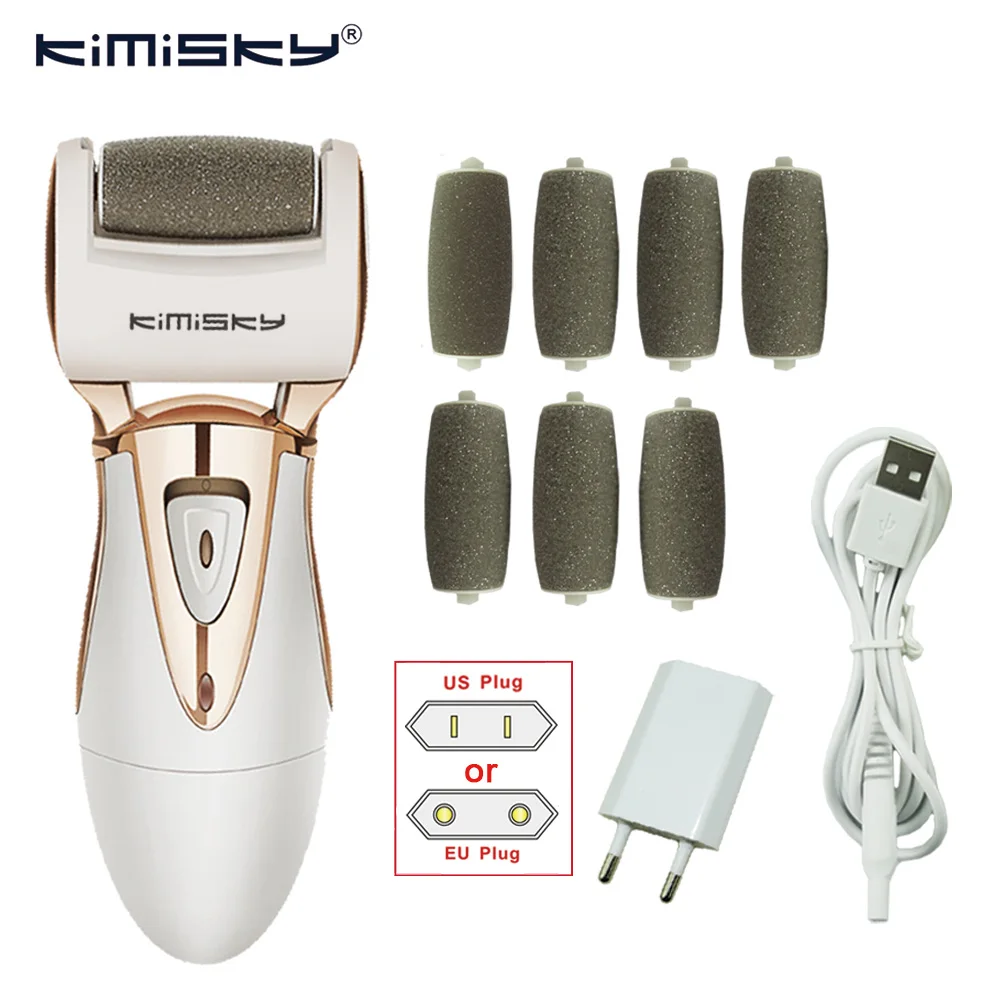  KIMISKY Rechargeable Foot Care Tool Powerful Electric Pedicure Foot file Callus remover Personal Ca