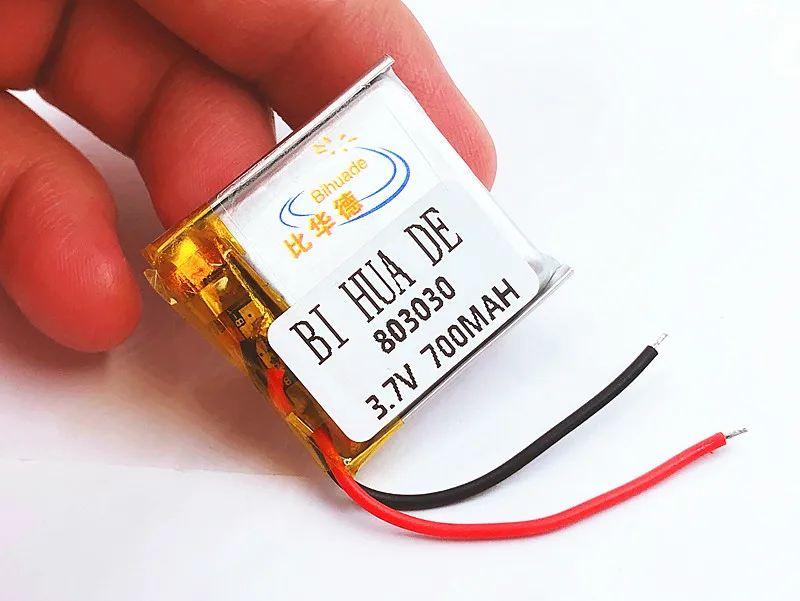 803030 bluetooth-колонки 700 mAh навигатор 3,7 V полимерный литий-ионный аккумулятор для смарт-часов MP3 MP4 игрушки, светодиодные лампы