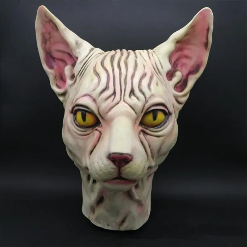 Buy Halloween Animals Canadian Hairless Grim Mask Cats