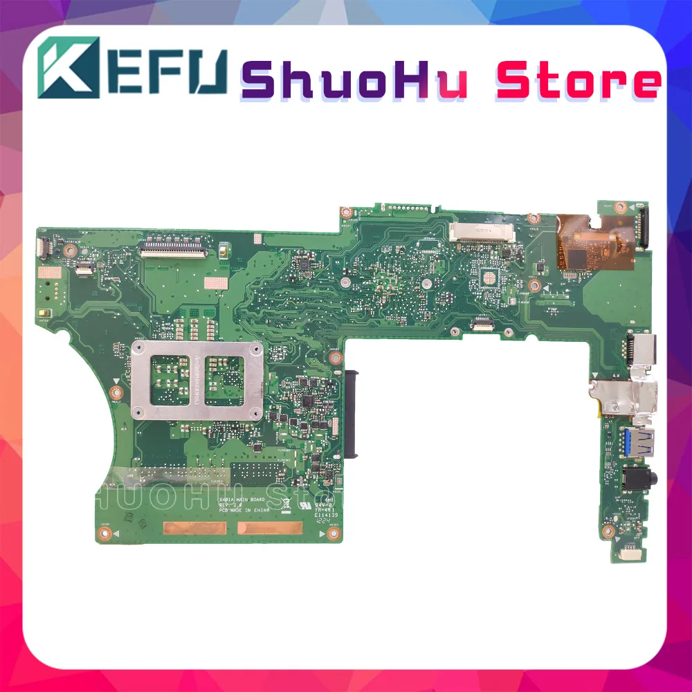  KEFU X501A For ASUS X301A X401A SLJNV Support B800~B960 14'' 15'' HM70 laptop motherboard tested 10