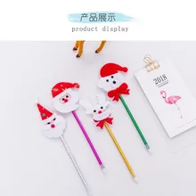 Рождественская Студенческая Подарочная шариковая ручка мультфильм Санта Клаус Снеговик подарочная ручка канцелярские принадлежности с рождественской тематикой