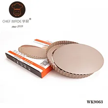Hohe Qualität WK9063 goldene 9,5-zoll nonstick live unteren kuchenform runde kuchenform backform Küche Werkzeuge
