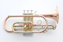 American Bach Corneta Cornet Gold Lacquer B flat Bb professional trumpet Top musical instruments Brass trompete