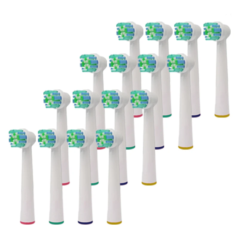 

16pcs/PACK Electric Toothbrush Heads Braun For Oral B Tooth Brush Replacment Soft Oral Hygiene Dual Clean Tools Triumph Head