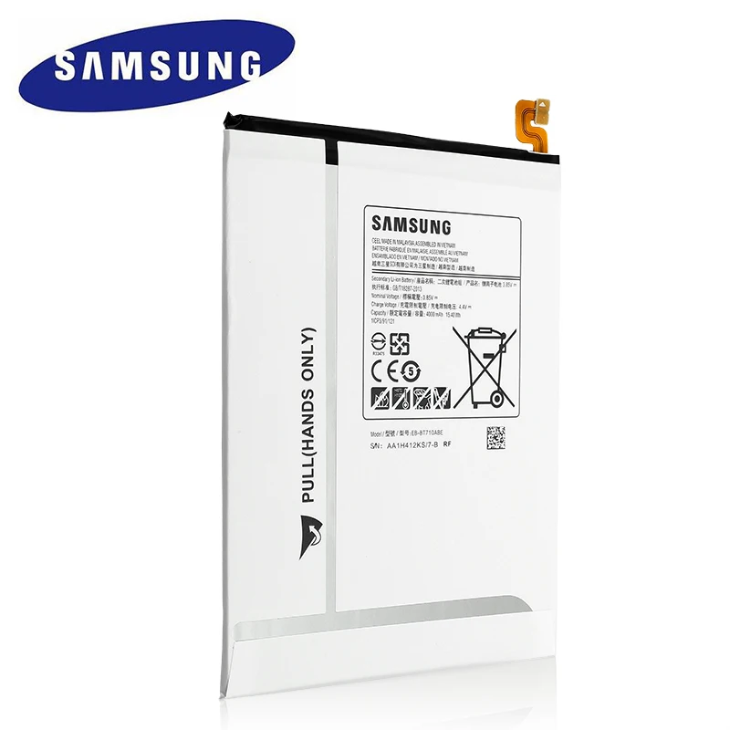 SAMSUNG Оригинальный планшет EB-BT710ABA EB-BT710ABE аккумулятор 4000 мАч для Samsung Galaxy Tab S2 8 0 SM-T710