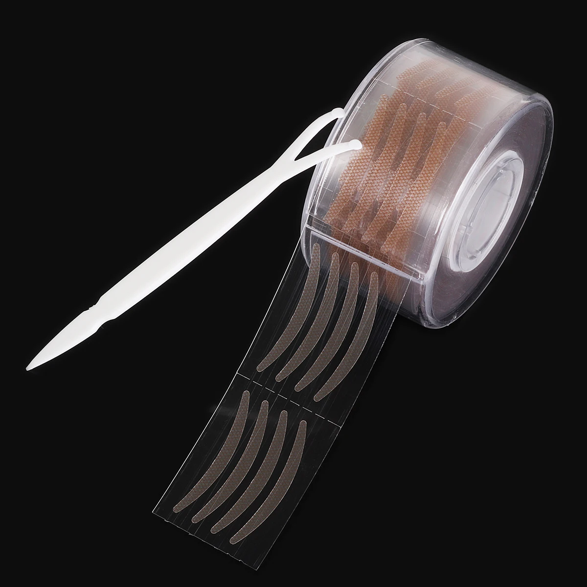 

600pcs Invisible Double Eyelid Stickers S / L Brown Beige Striped Big Eyes Double Fold Double Eyelid Film Tape Beauty Tools