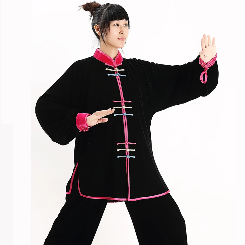 

taiji uniform woman Kung Fu Suit Uniforms with Shirt and Pants Shaolin Martial Art Clothes Tai Chi wushu Taiji clothing winter