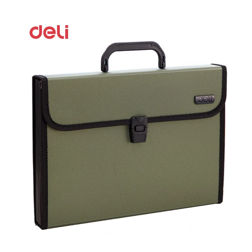 Deli stationery File Folder A4 12 packet durable Expanding Wallet