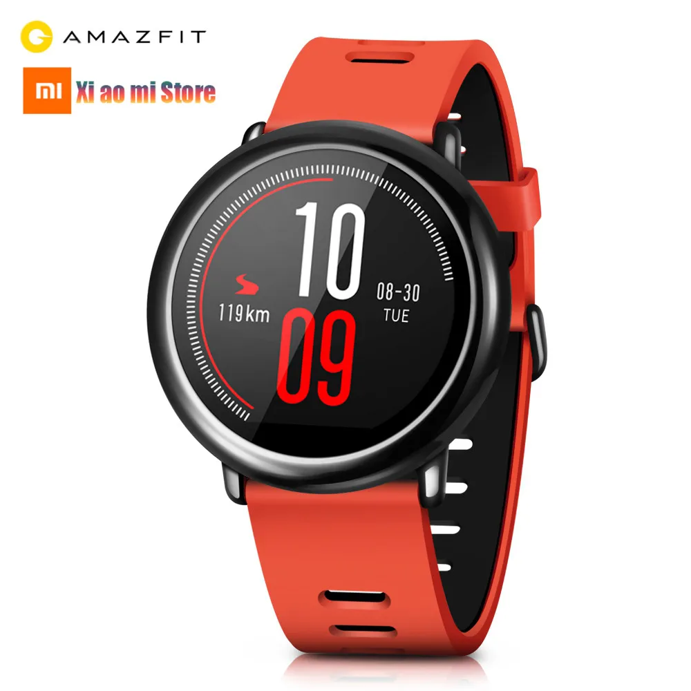 Смарт-часы Xiaomi Huami AMAZFIT Pace с ПЗУ, 4 Гб, gps, Wi-Fi, монитор сердечного ритма, спортивные Смарт-часы для мужчин, информация, пуш-ап, глобальная версия