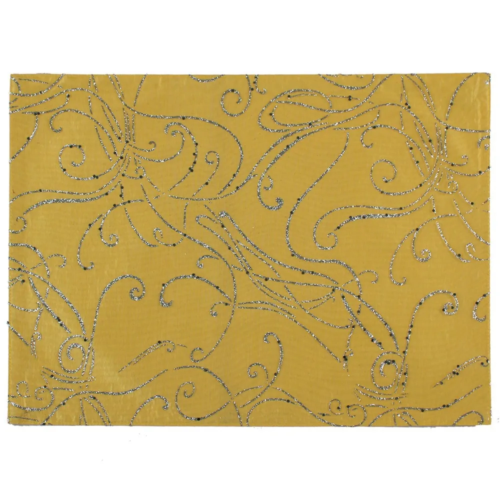 Suolanduo Promotion Veiled Glitter Cheap Table Place Mat Glitter